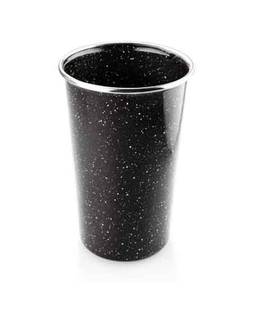 Black Graniteware Pint Tumbler, 17 oz., Set of 4